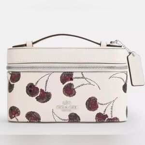 Coach Cosmetic Case With Cherry Print 🍒